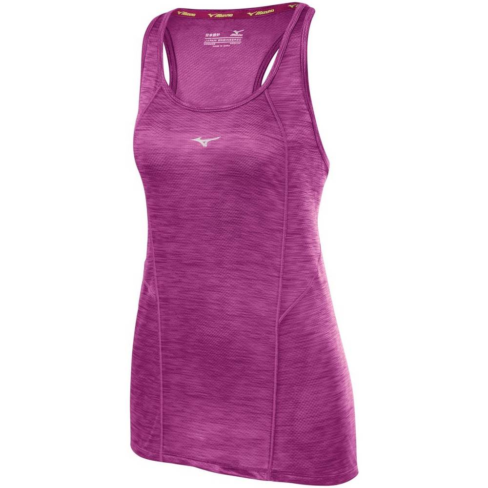 Mizuno Women's Alpha Vent Running Tank Top Purple (421660-NDP)